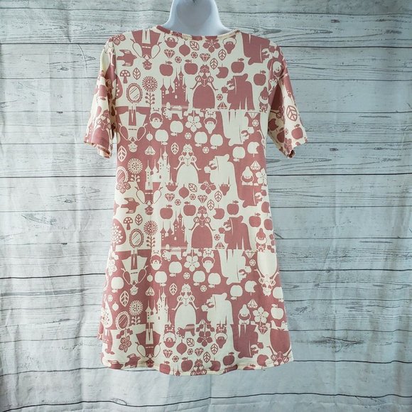 LuLaRoe Womens Perfect T Sz 2XS Pink‎ Cream Snow White - Picture 3 of 4